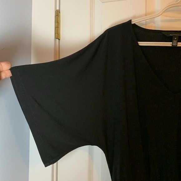 White House Black Market Dress Black Mini V
Neckline Elastic Waist Size Medium - Picture 2 of 9